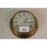 Small ships brass bulkhead clock by Sestrel