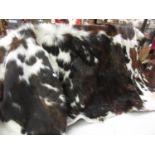 Mottled brown and white pony skin Good condition, no moth or damage, main body 6.5ft x 4.5ft - not