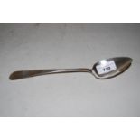 George III Scottish provincial Old English pattern silver tablespoon Greenock, makers mark