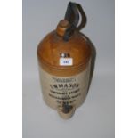 19th Century stoneware flaggon marked T.W. Mason Temperance Brewer and Mineral Water maker,