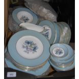 Royal Worcester fifty three piece Woodland pattern dinner and tea service