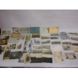 Box containing a quantity of miscellaneous ephemera including: messages from World War II prisoners,