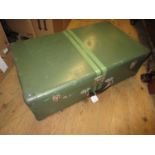 Mid 20th Century aluminium suitcase by Astral 29ins x 17ins x 9ins deep