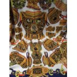 Hermes ' Sous L'Egide de Mars ' ladies silk shawl, 128cms square (unboxed) Some marks as shown in