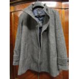 Jaeger ladies black and grey herringbone tweed jacket, size 12 (as new) and a Jaeger ladies purple