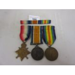 World War I three medal group to Lieutenant J.W. Doherty A.S.C.