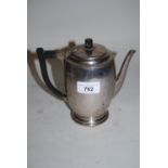 20th Century Birmingham silver hot water pot