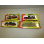 Fleischmann, group of four HO gauge boxed railway locomotives, numbered 4124, 4366, 4236 and 4140
