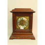 Early 20th Century, Ansonia walnut mantel clock with a two train movement