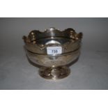 20th Century Sheffield silver pedestal rose bowl