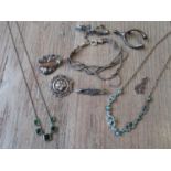 Small quantity of silver and other costume jewellery