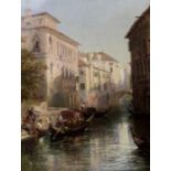 CHARLES PETTITT (1831-1885) A STREET IN VENICE Signed and titled and inscribed Grasmere 1859