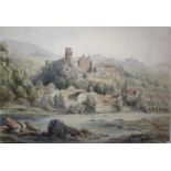 SIR ERNEST ALBERT WATERLOW, RA (1850-1919) HEIDELBERG CASTLE Signed and dated 1875, watercolour