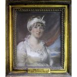 JOHN RAPHAEL SMITH (1751-1812) MISS HARVEY, THE BEAUTIFUL NYCTALOPES Pastels 25 x 20cm. Exhibited: