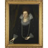 CIRCLE OF MARCUS GHEERAERTS THE YOUNGER (c.1561-1636) PORTRAIT OF A LADY, FORMERLY IDENTIFIED AS