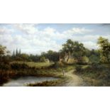 WILLIAM HENRY MANDER (1850-1922) SCENE NEAR COLESHILL Signed and dated 85, also signed and inscribed