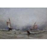 ANTHONY VANDYKE COPLEY FIELDING (1787-1855) OFF THE SOUTH COAST Signed, watercolour with