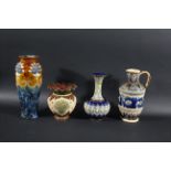 DOULTON LAMBETH including a small vase inscribed G M.A 14.5.95, and with signatures for Eliza