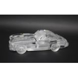 DAUM GLASS CAR - MERCEDES a large glass model of a Mercedes 300SL, signed Daum, France. 31cms