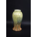 RUSKIN VASE - 1932 the vase with a crystalline glaze in orange, yellow and blue. Impressed marks,