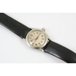 A STAINLESS STEEL OYSTER WRISTWATCH BY ROLEX the circular dial signed Rolex Oyster Royal, with