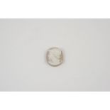 A HARDSTONE CAMEO possibly depicting the head and shoulders of Pericles, 2 x 1.5cm