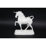 MICHAEL SUTTY - UNICORN a rare model of a Unicorn in white, one of three produced. Signed by Michael