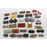 THIRTY FOUR VARIOUS ART DECO BUCKLES All two-piece and in a variety of non-precious materials (early