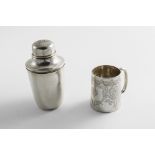 AN EARLY 20TH CENTURY NORTH AMERICAN SILVER BEAKER by Tiffany & co. (a reproduction of an original