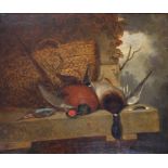 RICHARD WHITFORD (c.1821-1890) STILL LIFE OF DEAD BIRDS Signed, oil on canvas 61.5 x 74.5cm. ++