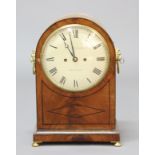 REGENCY MAHOGANY BRACKET CLOCK, the 7 3/4" dial inscribed Jno Holnden/London on a brass, eight