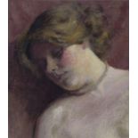 ALEXANDER J. MAVROGORDATO (1869-1947) STUDY OF A LADY SLEEPING Watercolour and gouache 38 x 32.