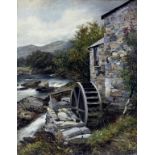 DAVID BATES (1840-1921) ON THE LLUGWY, CAPEL CURIG Signed; also signed, inscribed and dated 1881