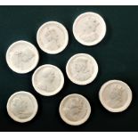 COLLECTION OF PLASTER INTAGLIOS, depicting the Kings and Emperors of France, each one approx. 6cm