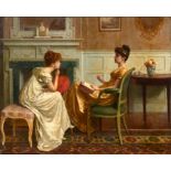 CHARLES HAIGH-WOOD (1856-1927) HOW SHALL I REPLY? Signed and dated indistinctly (91 or 94),