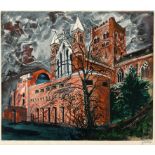 •JOHN PIPER, CH (1903-1992) ST. ALBANS (Levinson 362) Screenprint in colours, 1983, on Arches,