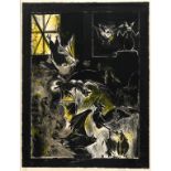 •GRAHAM SUTHERLAND, OM (1903-1980) CHAUVE SOURIS - INTERIOR (`BESTIARY SUITE`) (Tassi 96) Colour