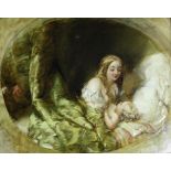 ALFRED JOSEPH WOOLMER (1805-1892) MOTHER AND CHILD Signed and numbered WOOLMER/ 3 verso and
