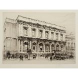 WILLIAM WALCOT (1874-1943) THE BANQUETING HOUSE, WHITEHALL Etching, signed in pencil, unframed 20