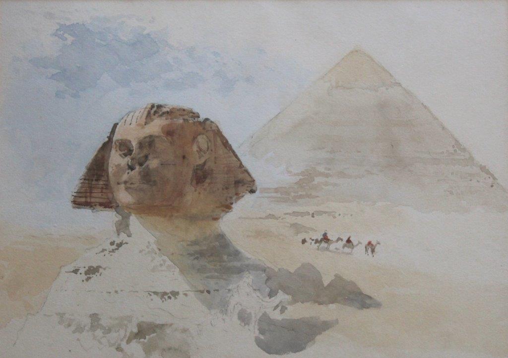 KEELEY HALSWELLE (1832-1891) THE SPHINX, EGYPT; ATHENS; VIGO Three, the last inscribed and dated