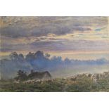 HENRY MOORE, RA, RWS (1831-1895) EARLY MORNING WITH HEAVY DEW, KENILWORTH Signed and dated 1880,