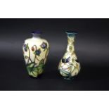 MOORCROFT VASE - SWEET THIEF a modern Moorcroft vase in the Sweet Thief design, designed and