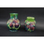 MOORCROFT GINGER JAR - FINCHES GREEN a large ginger jar in the Finches Green design, in a