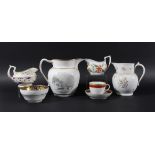 EXTENSIVE COLLECTION OF ENGLISH PORCELAIN TEA AND COFFEE WARES, late 18th and 19th century,