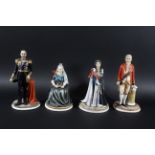 HEREFORD FINE CHINA - SET OF COMMEMORATIVE FIGURES a rare set of bone china figures made by Hereford