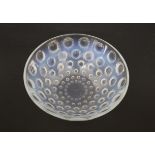 LALIQUE BOWL - ASTERS an opalescent bowl in the Asters design, moulded with bands of graduating