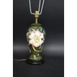 LARGE MOORCROFT LAMP a baluster shaped lamp in the Gustavia Augusta design, designed by Debbie