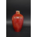 ROYAL LANCASTRIAN HIGH FIRED VASE a large vase with a high fired red lustre glaze, also with a small