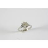 A DIAMOND SOLITAIRE RING the brilliant-cut diamond weighs 2.16 carats and is set in platinum. Size L