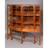 HUGH BIRKETT (1919-2002) - COTSWOLD SCHOOL DISPLAY CABINET, 1970 a large mahogany and possibly maple